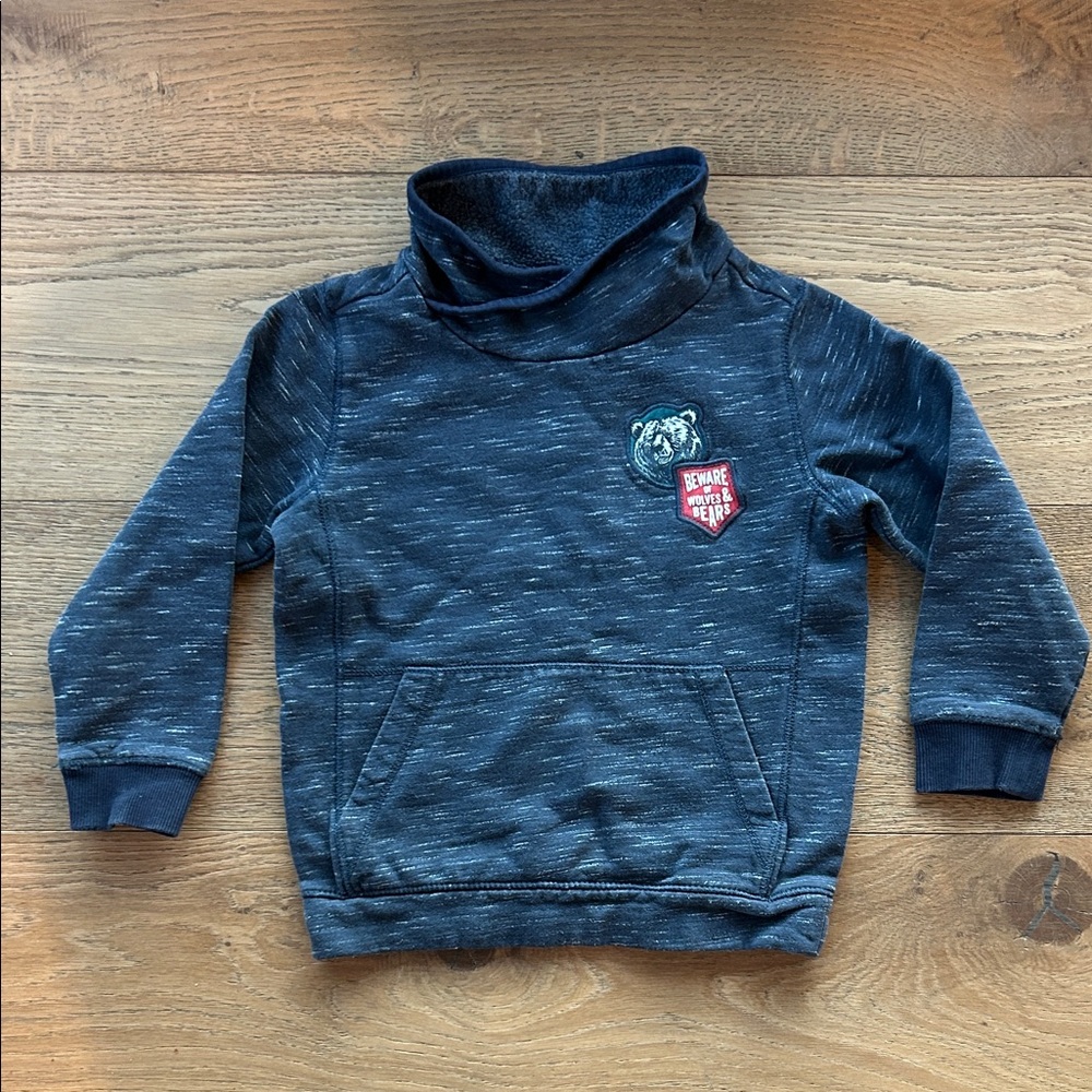Kids Charcoal Bear Sweatshirt